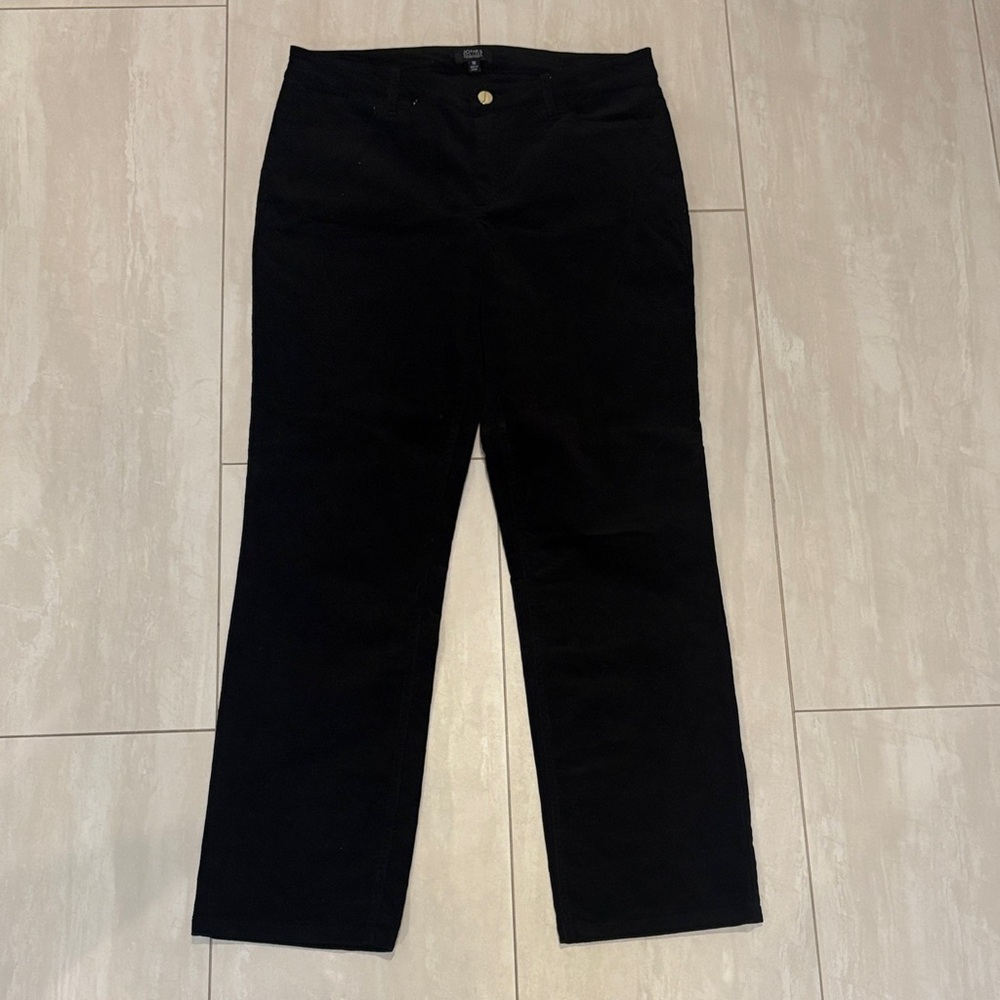 Jones New York Black Straight Leg Pants